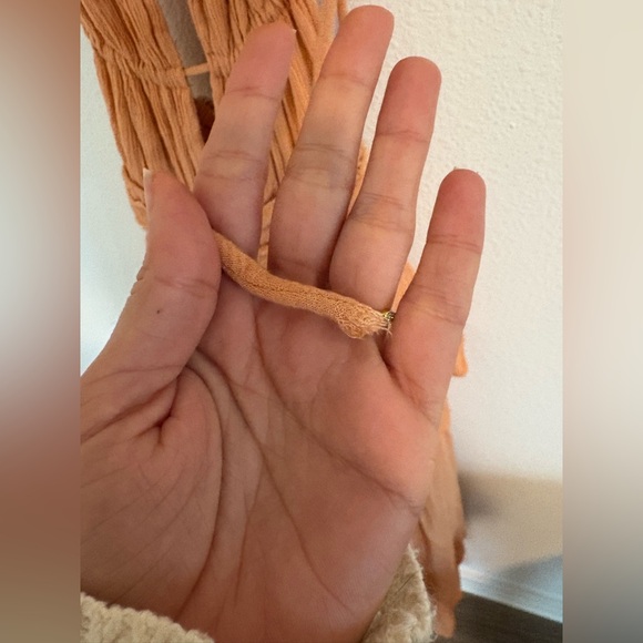 Free People Drop Dead Beauty Tiered Maxi Dress XS Orange - Picture 6 of 11